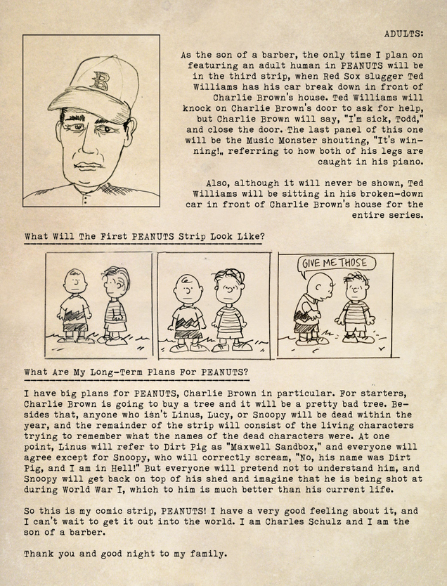Illustration for article titled Incredible: Charles Schulz’s Recently Discovered Journals Reveal The Fascinating Backstory Behind ‘Peanuts’